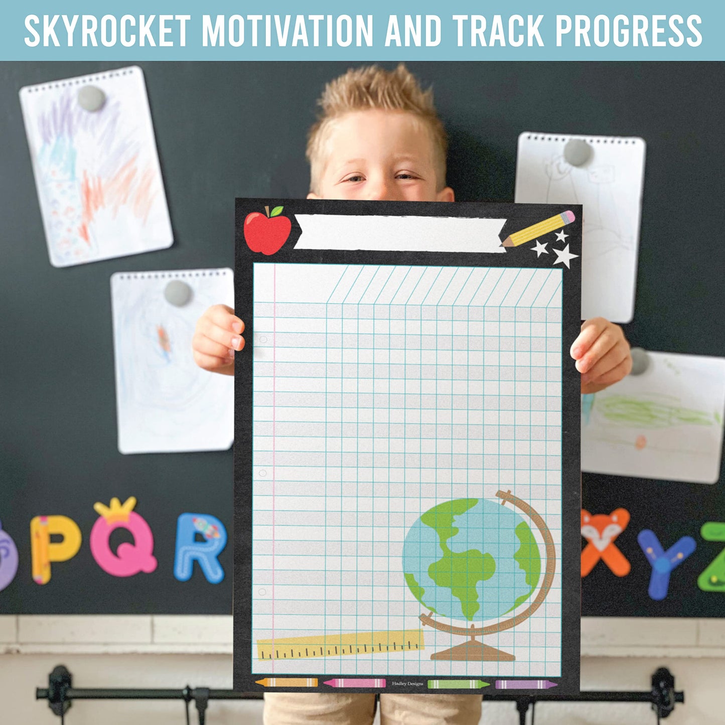 Attendance Chart for Classroom Management - 4 Incentive Chart for Classroom Essentials, 11x17 Student Behavior Charts and Homework Tracker, Teachers Class Attendance and Assignments Log