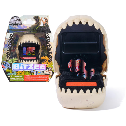 BITZEE, Jurassic World Interactive Dinosaur Toy with 25 Dinosaurs Inside, Reacts to Touch, Pods Connect & Interact, Digital Pet Kids Toys for Ages 5 and up