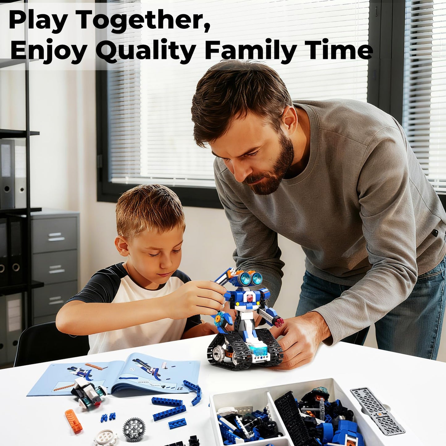 Apitor STEM Robot Toy 6-in-1 Robot Building Kit for Boys Age 8-12, APP Remote Control STEM Coding Toys, Educational Robotics Gifts for Boys Girls Kids Ages 7 8 9 10 11 12 (480 Pieces)