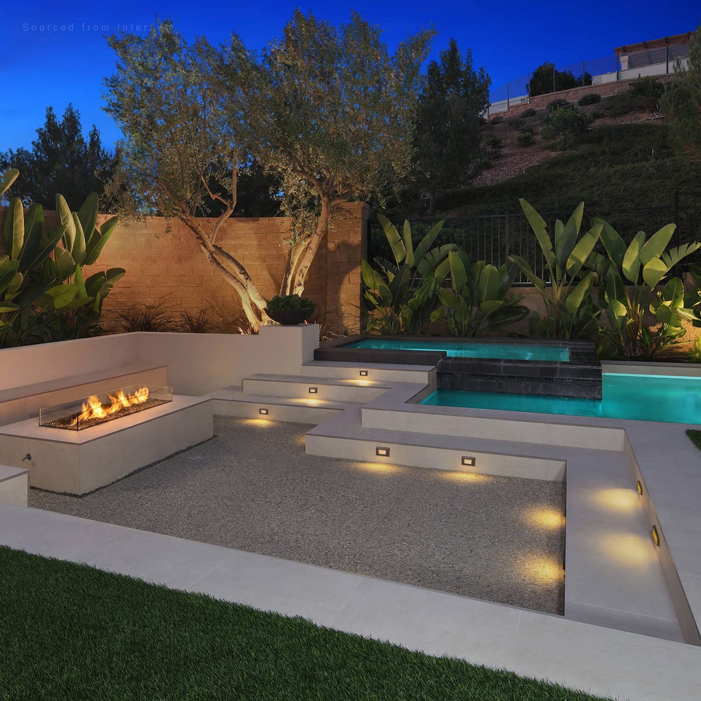 LEONLITE 12V LED Step Lights, 3W, Aluminum, IP65 Waterproof, 3000K Warm White, Oil-Rubbed Bronze, Pack of 6, Model