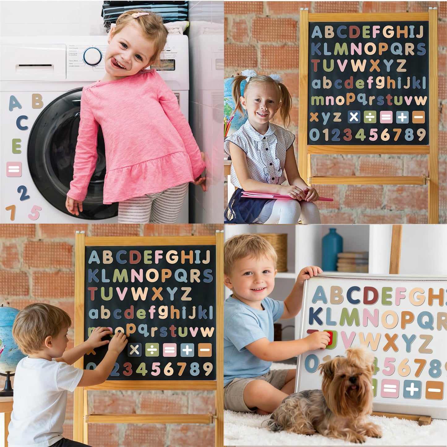 77 PCS Magnetic Letters and Numbers Fridge Magnets ABC Alphabet 123 Math Educational Learning Refrigerator Whiteboard
