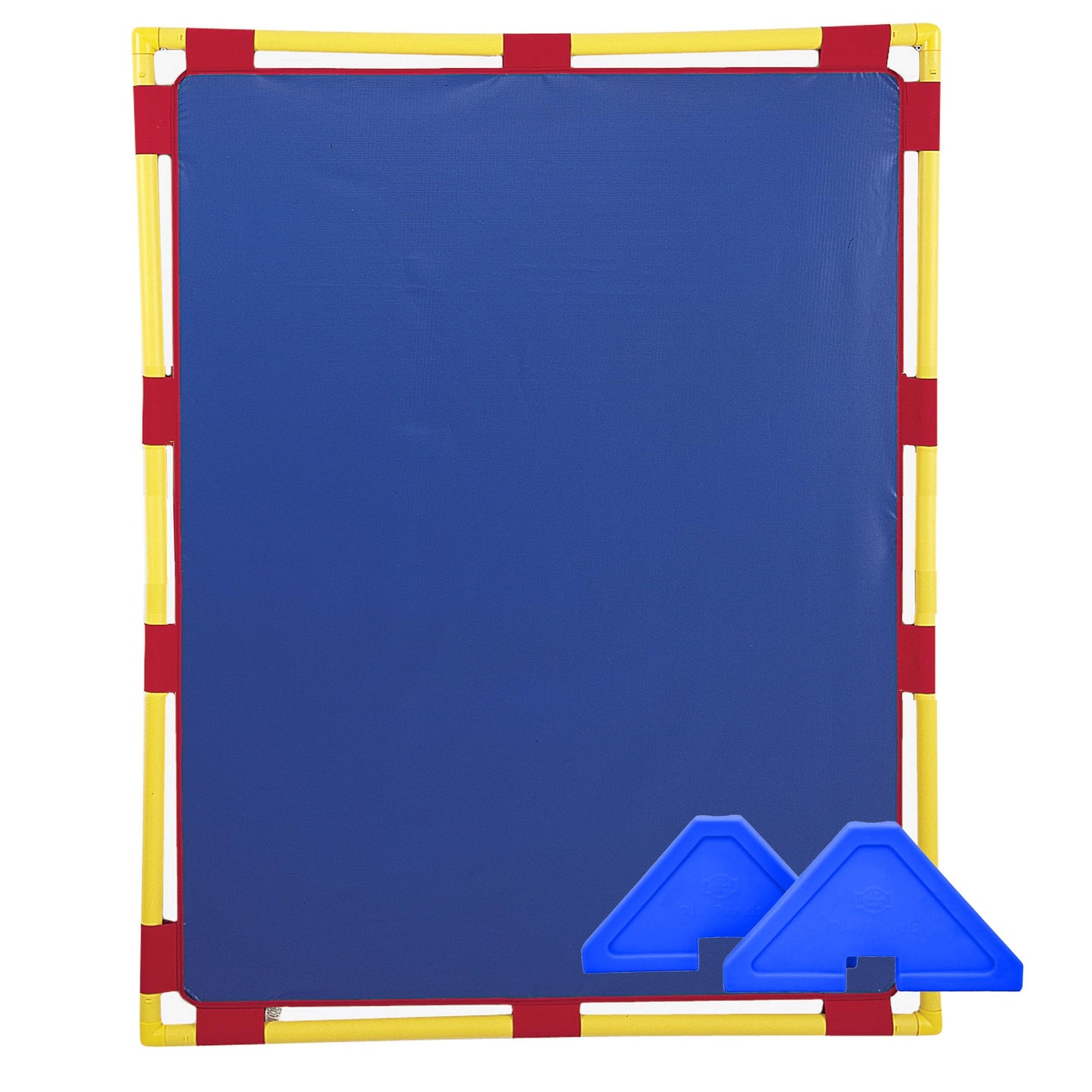 Children's Factory Big Screen PlayPanel, Kids Room Divider, Lightweight, Classroom Privacy Screen, Cantilever Feet, Plastic, Vinyl, 1 Panel, Blue