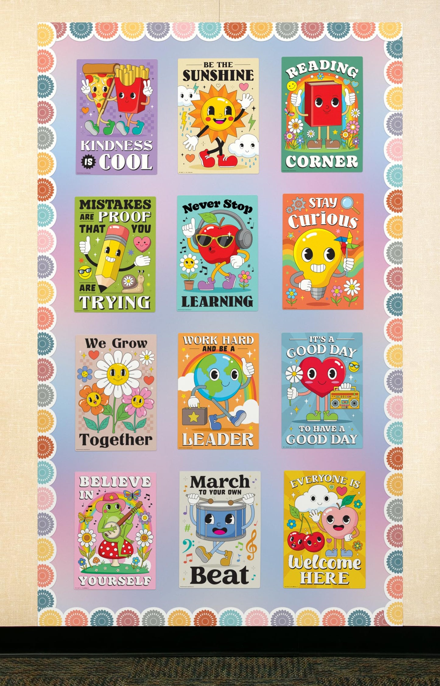 Teacher Created Resources Retro Fun Educational Poster Pack (TCR6964)