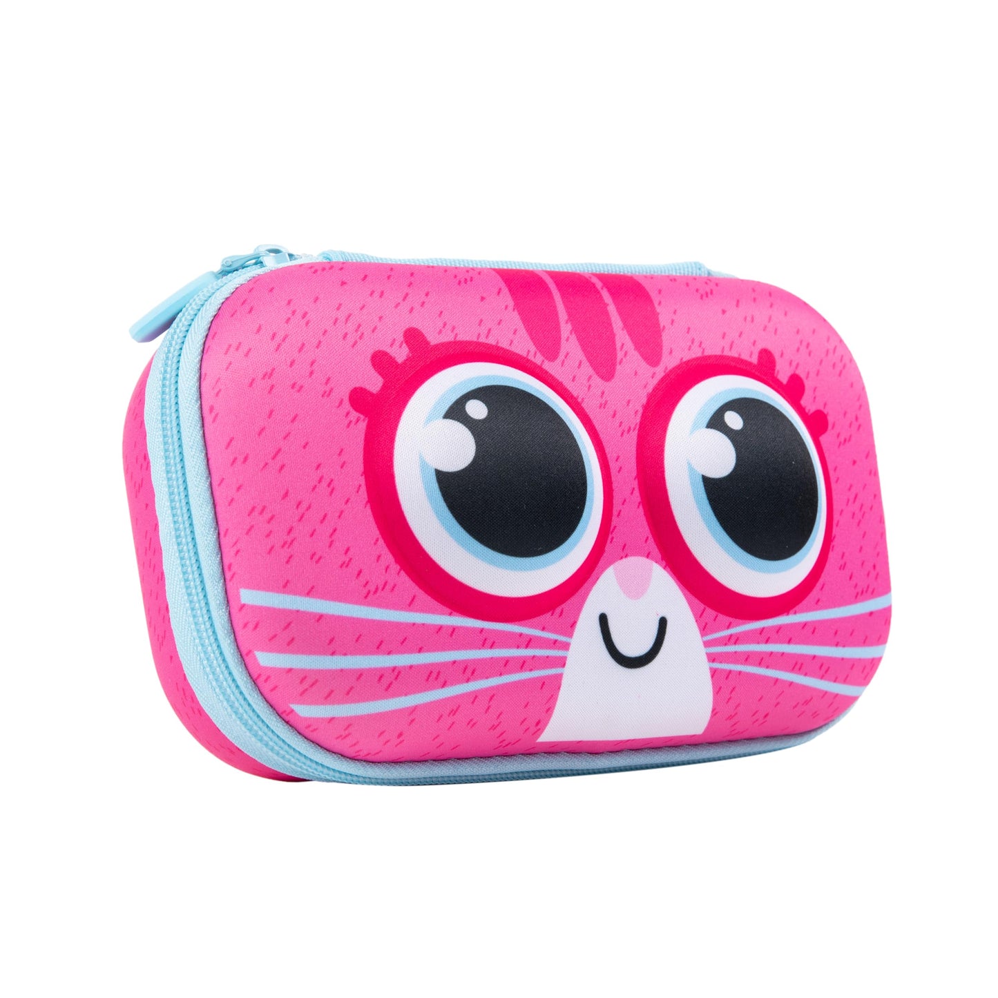 ZIPIT Kitty Pencil Box for Girls, Large Capacity Cute Pencil Case for School, Stationery Organizer Box