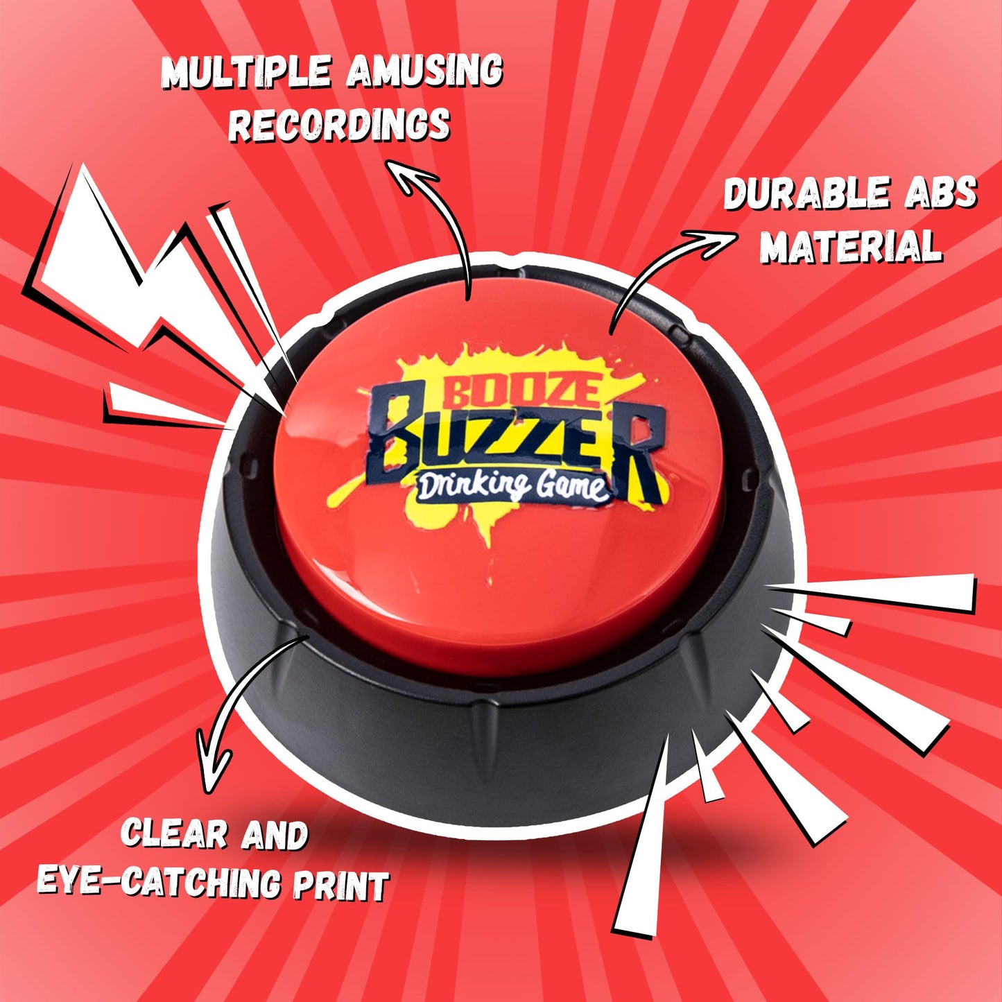Loudmore Drinking Games for Adults Funny Party Interactive Game Button for Game Night Party Friends Play or Any Occasion 21st Birthday Gift & Party Starter