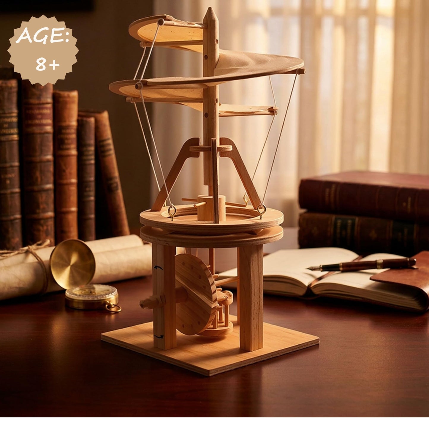 Pathfinders STEM Kit – Leonardo da Vinci Helicopter Model kit Science Kits | stem Toy Physics Toys | Engineering | Learning Resources