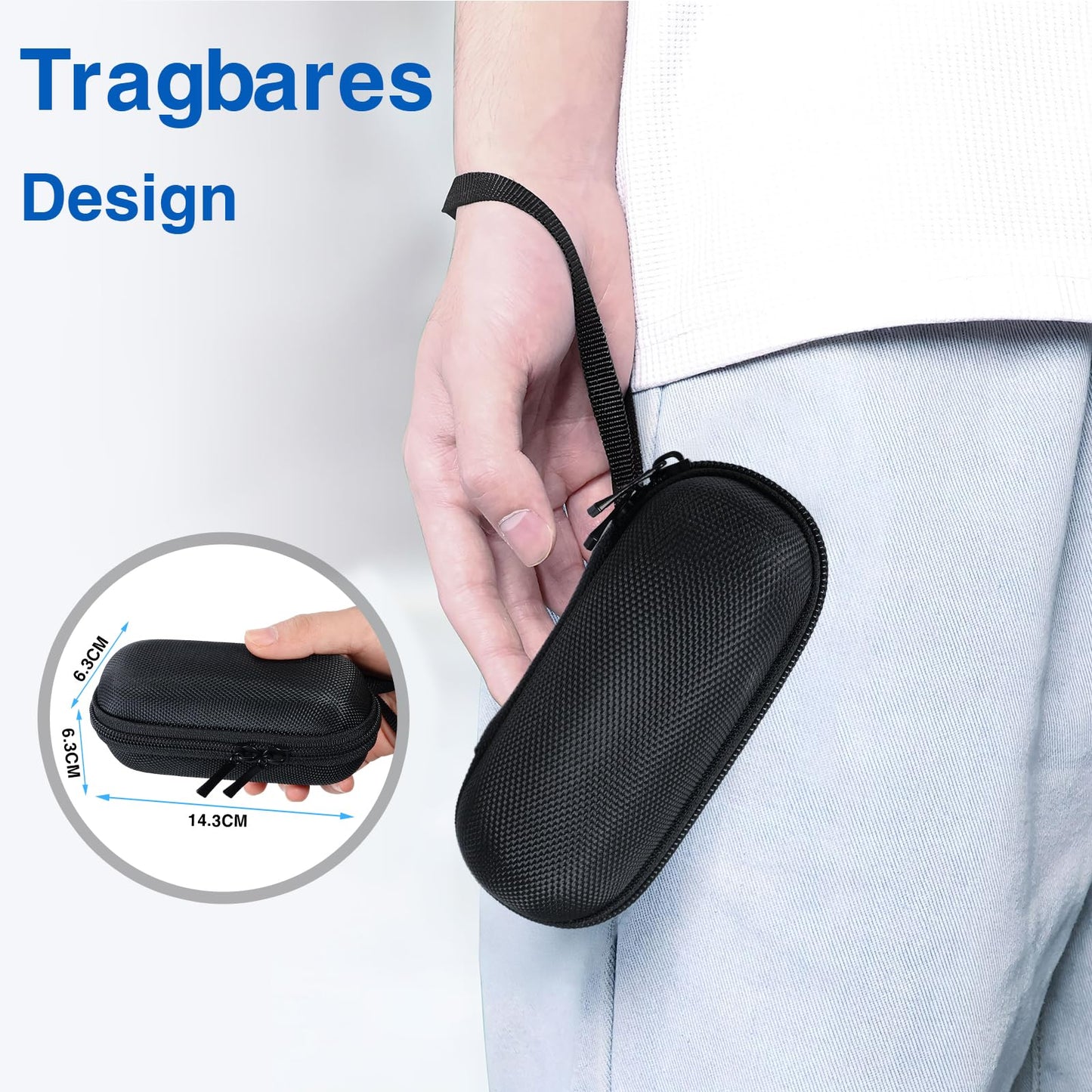 2 in 1 Type C USB Presentation Clicker with Carry Bag, Wireless Presenter Remote PowerPoint Clicker for Computer Presentations, Slide Advancer for Mac Laptop