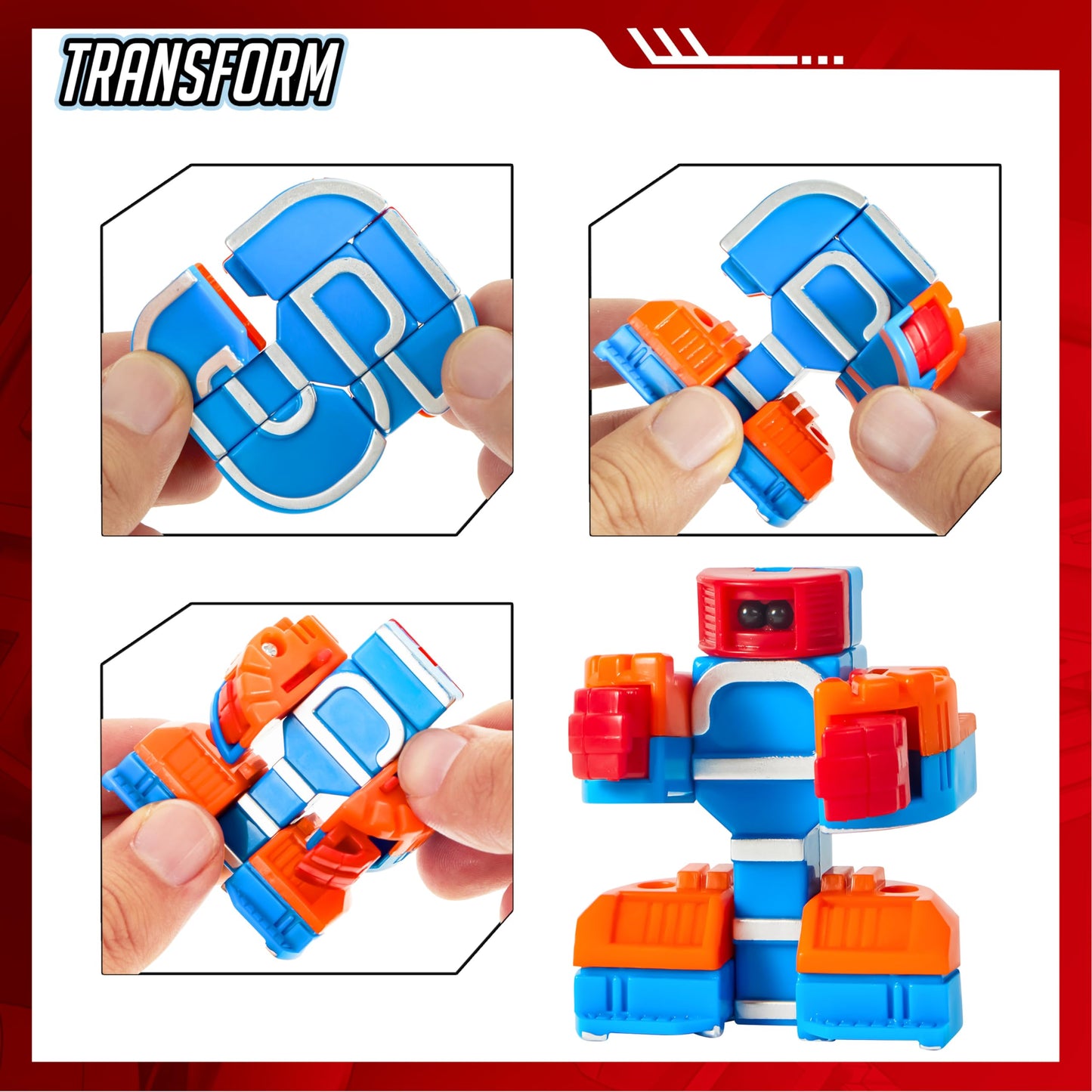 JOYIN 10 Pcs Number Robots Educational Toys, Number Robots, Action Figure Learning Toys, Easter Basket Stuffers, Birthday Gifts for Kids Boys Girls 3 4 5 6 Years Old