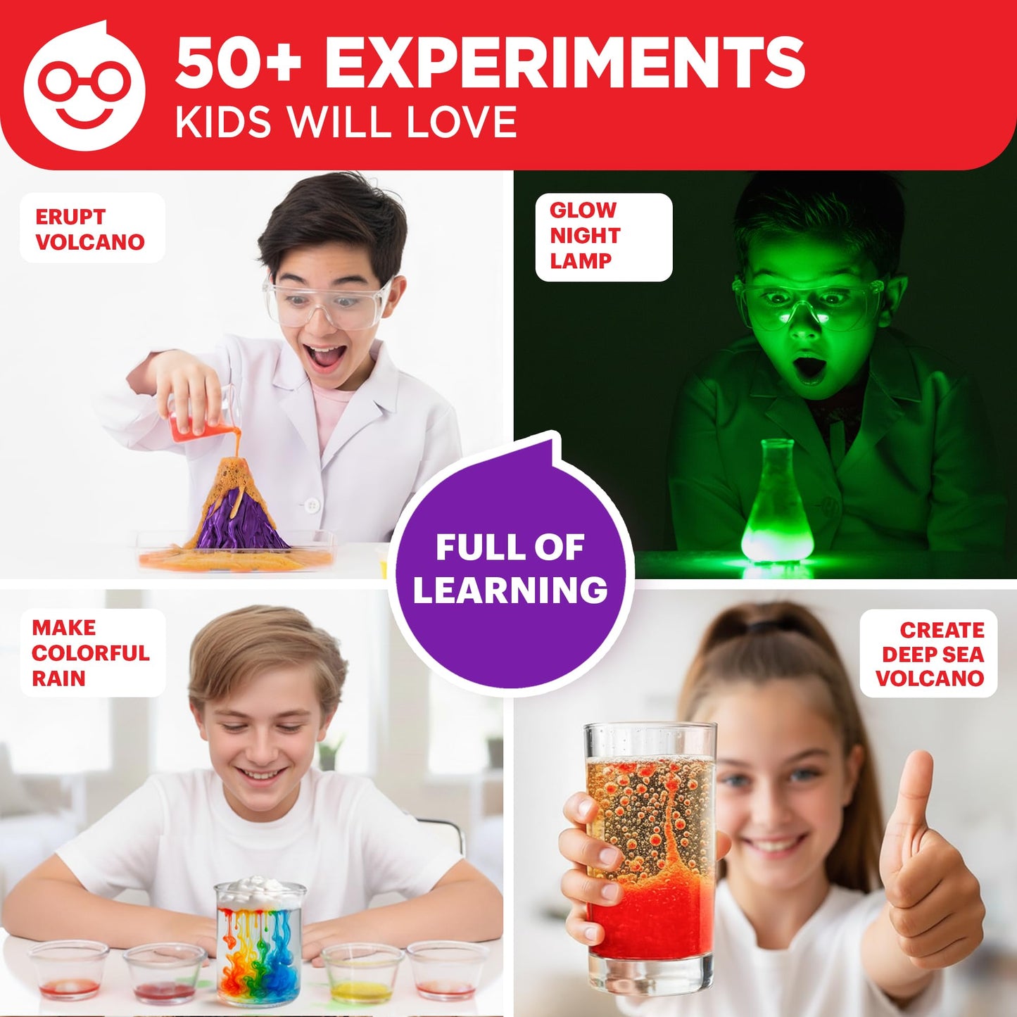 Doctor Jupiter Ultimate Science Kit, Chemistry Set for Kids Ages 8-10-12-14 | Birthday Gift Ideas for Boys & Girls 8,9,10+ Years Old | STEM Toy with 50+ Experiments | Learning & Educational Projects