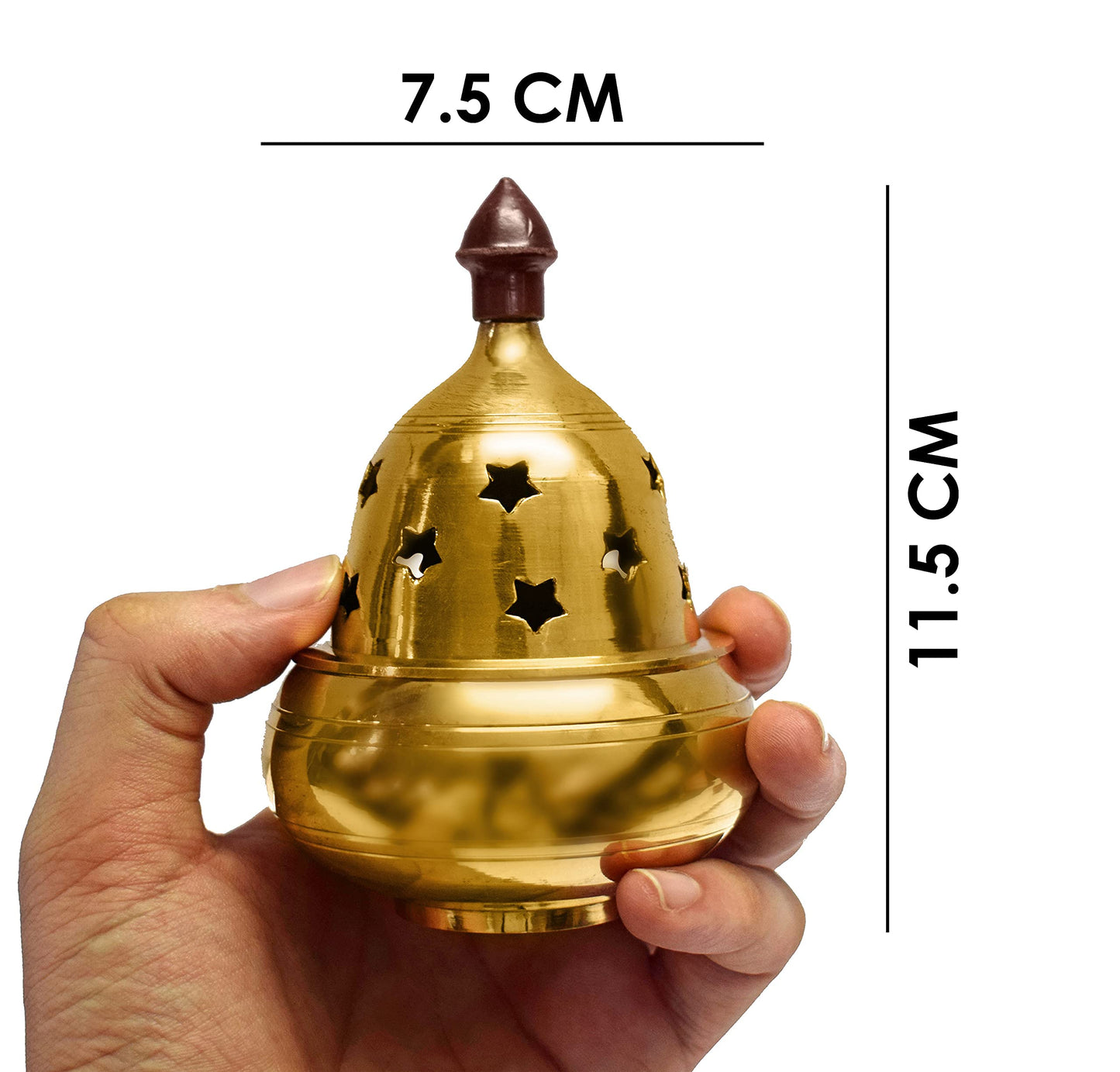 Craftsman Brass Akhand Diya Decorative Oil Lamp Extra Large Golden Pooja Deepak Tea Light Holder Indian Gift Item