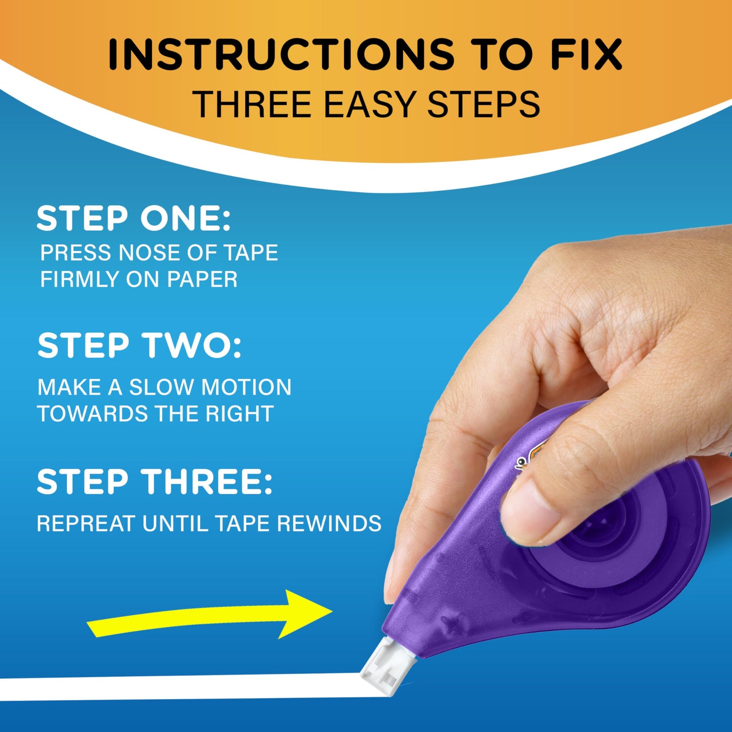 BIC Wite-Out EZ Correct Tear-Resistant Correction Tape with 39.3 ft of Tape, 10-Count Pack in White