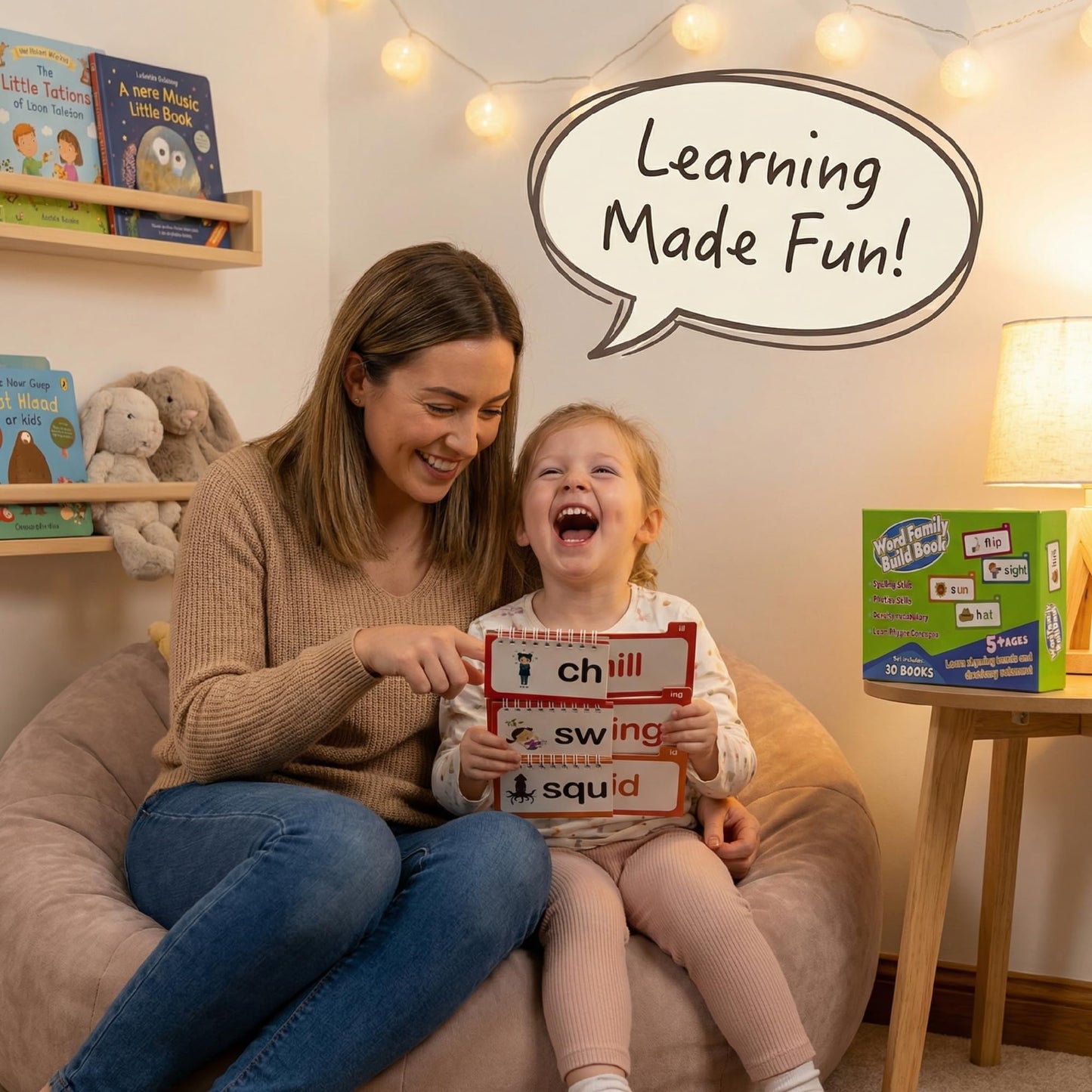40 Read and Rhyme Flip Books,Phonics Word Family Build Book Learn to Read Phonics Flash Cards,Educational Flash Cards Set for Kids, ABC Letter Sounds and Word Families Vocabulary Learning Cards