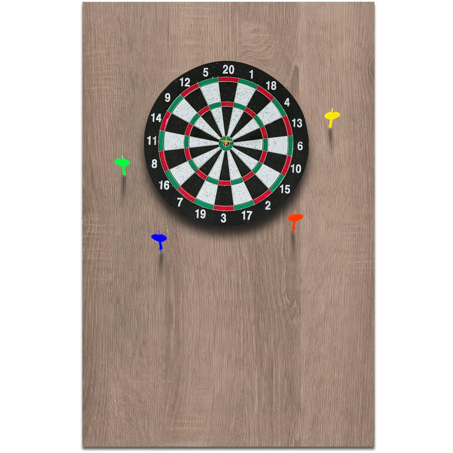 Hahafelt 36 × 24 × 0.5 Inch Felt Wood Grain Dart Board Wall Protectors Square Dart Board Backing Tiles Dartboard Backboard Cork Backboards Alternative (Gray Brown Grain)