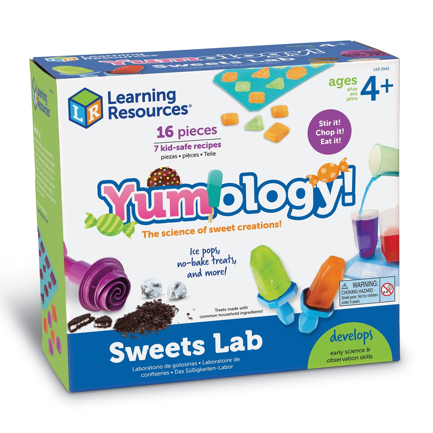 Learning Resources Yumology Science Sweets Lab,STEM Toys, Candy Experiments, Science Kit for Kids, Fun Gifts for Kids, 16 Pieces, Ages 4+