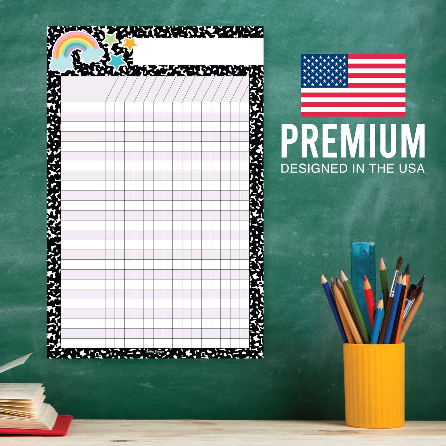 Attendance Chart for Classroom Management - 8 Incentive Chart for Classroom Essentials, 11x17 Student Behavior Charts and Homework Tracker, Teachers Class Attendance and Assignments Log