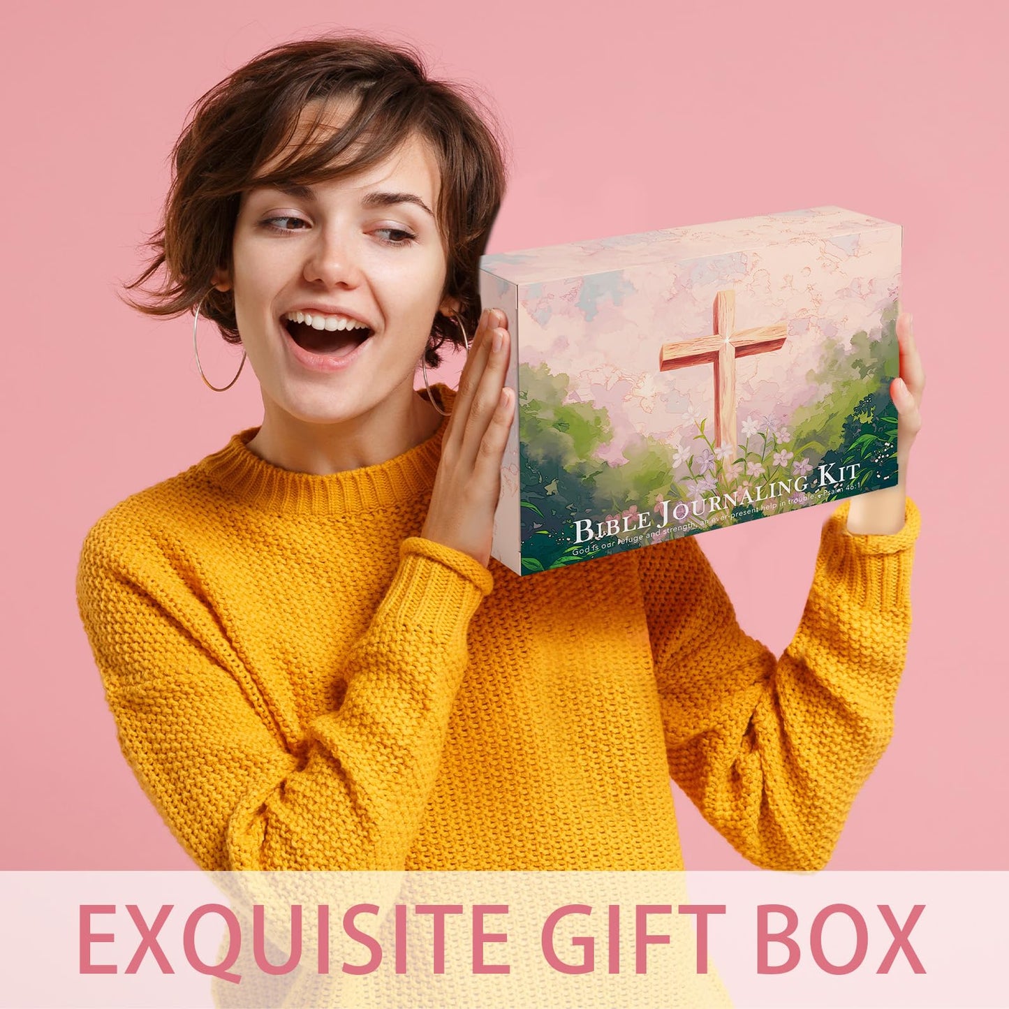 XKDOUS 58 Pcs Bible Study Supplies Journaling Kit for Women, Bible Study Kit Includes Highlighters, Pens, Tabs, Stickers & More for Journaling. Great for Note-Taking, Enhancing Scripture Study