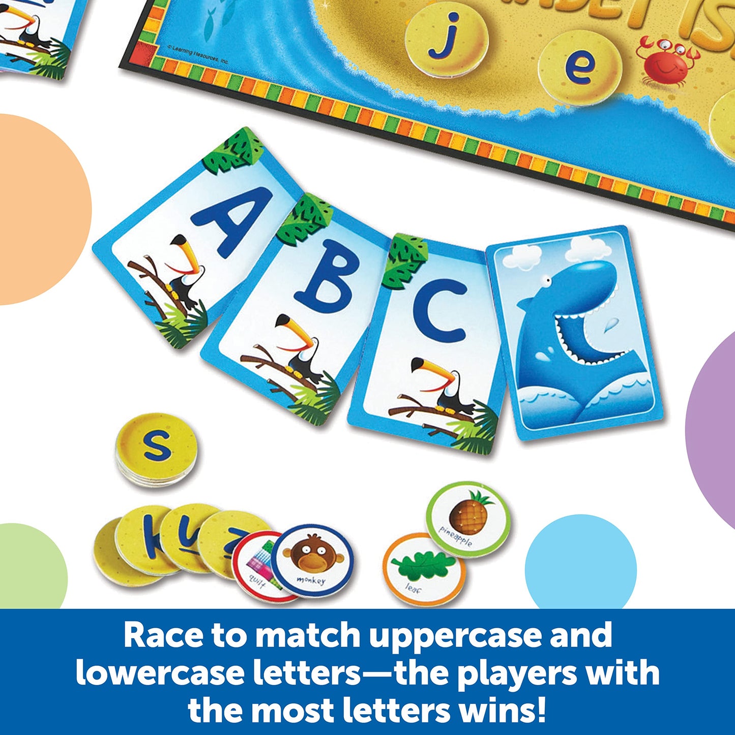 Learning Resources Alphabet Island a Letter & Sounds Game - Montessori ABC Toys, Learn to Read, Phonics for Toddler , Writing Practice, Board Game, Homeschool Supplies, Educational Activity
