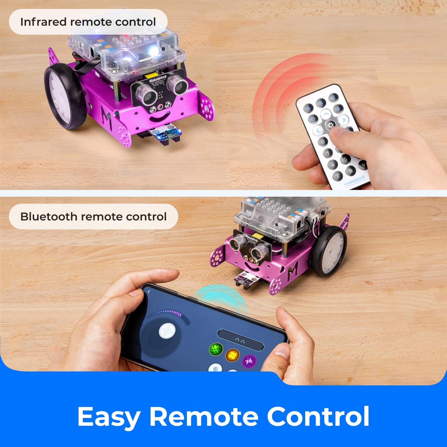 Makeblock mBot Robot Kit, STEM Projects for Kids Ages 8-12 Learn to Code with Scratch Arduino, Robot Kit for Kids, Computer Programming for Beginners Gift for Boys and Girls 8 Pink