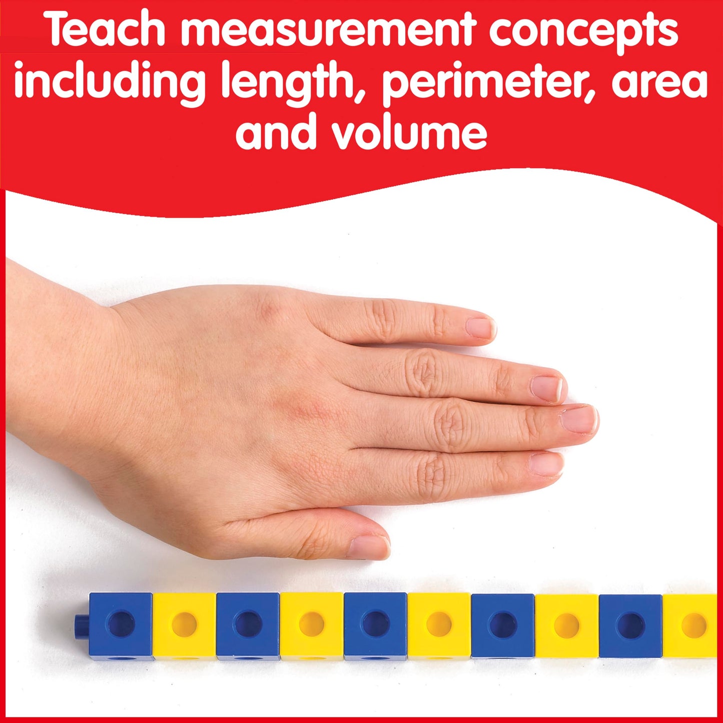 edxeducation Recycled Plastic Linking Cubes - Set of 100 - Connecting and Counting Snap Blocks for Early Math - for Preschool and Elementary Aged Kids