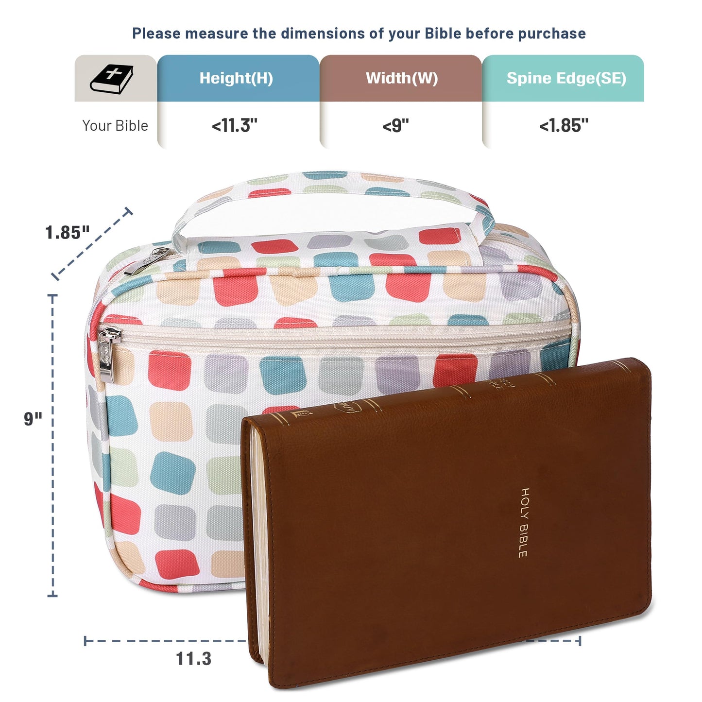 Mr. Pen- Bible Cover Case for Women, Large Bag with Durable Handle, 24-pcs Bible Journaling Kit & Study Supplies with No Bleed Highlighters and Pens, Christian Gift for Women