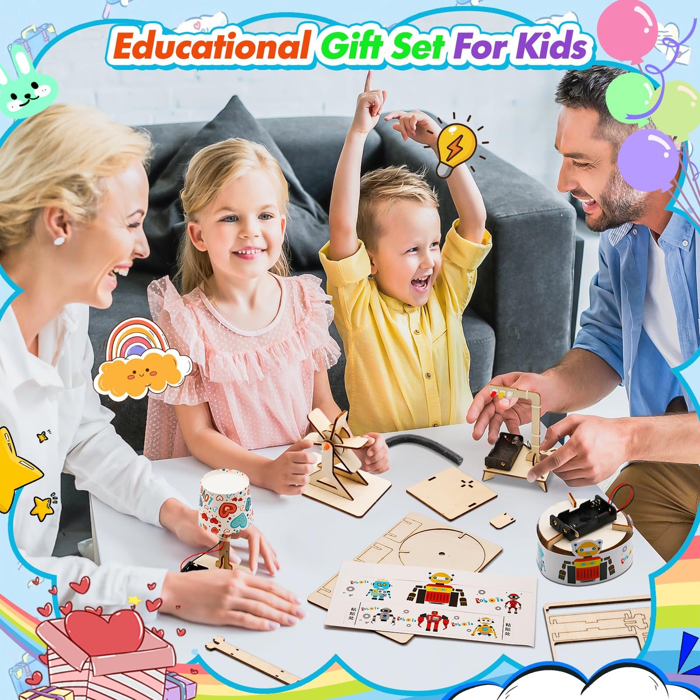 GIAKAN Party Favors Toy for Kids Age 8-12, Treasure Box Prizes Toy Science Building Project Kits for Boys Girls School Rewards Gifts, Classroom Prizes, Party Favors, Party Supplies for Kids Ages 6-14