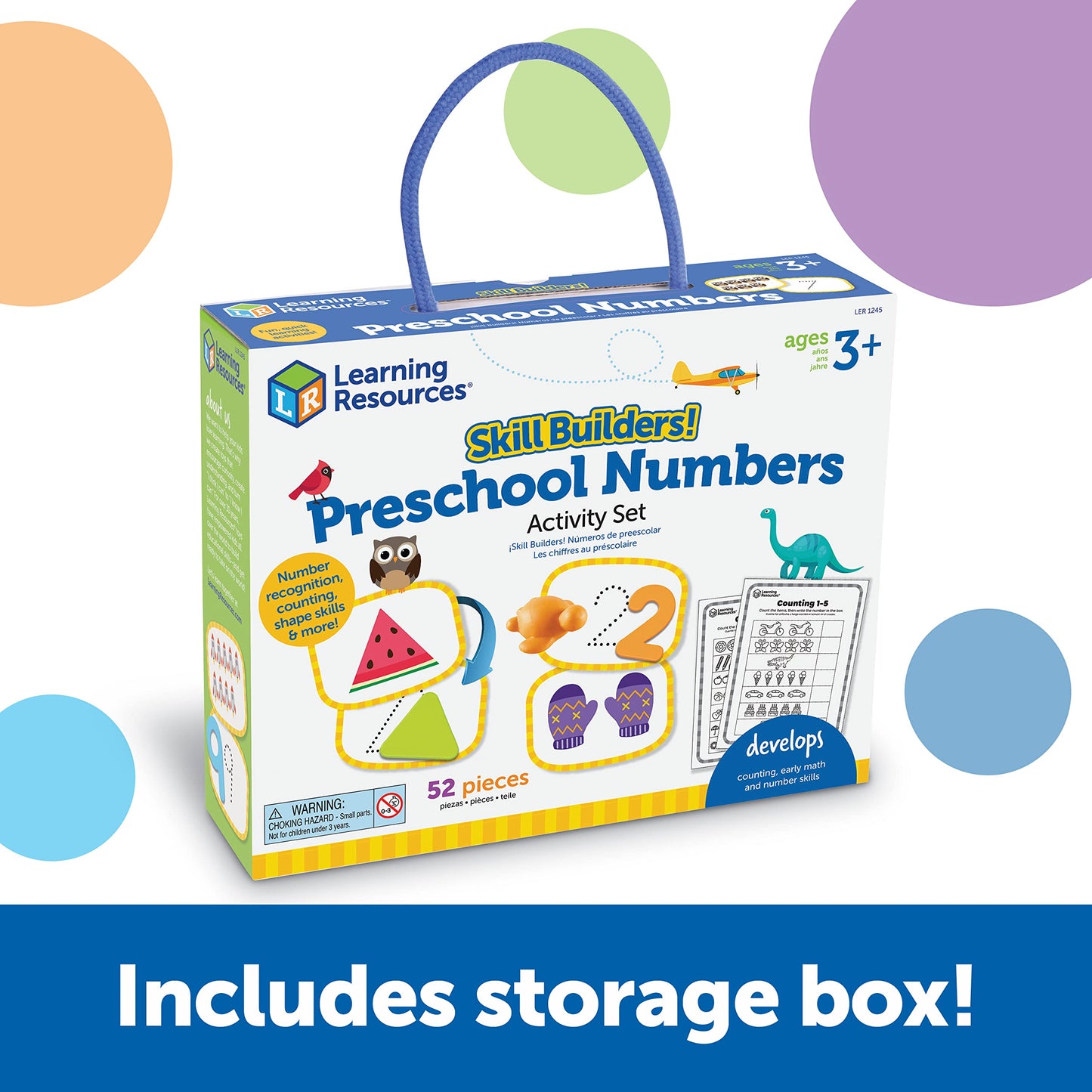 Learning Resources Skill Builders Preschool Numbers - Back to School Supplies, Teacher Must Haves, Toddler Learning Activities, Ages 3 and Up