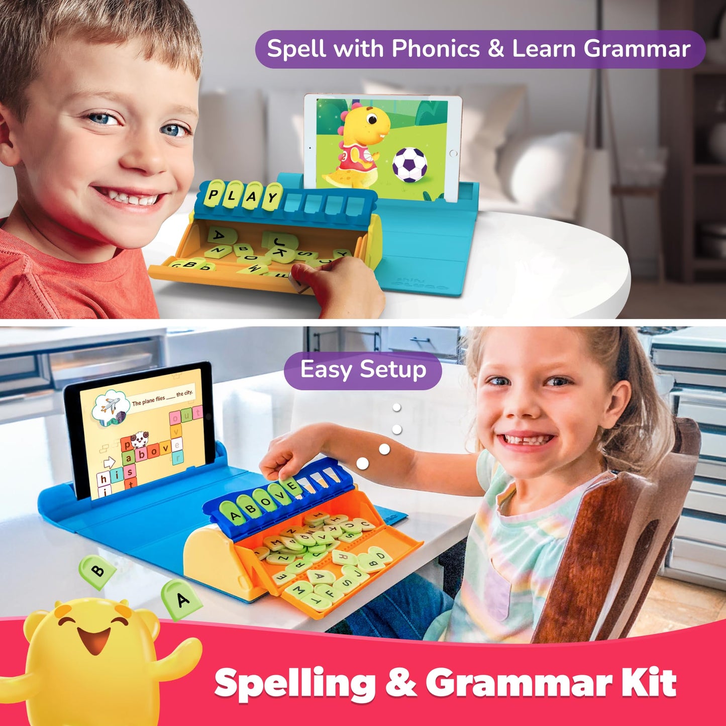 PlayShifu Junior Genius Pack | 3-in-1 STEM Learning Kit with Word Wiz, Mission Math & Connecto | Tech-Powered Educational Toys for Kids Ages 4–10 | Gift for Boys & Girls | Tablet Not Included