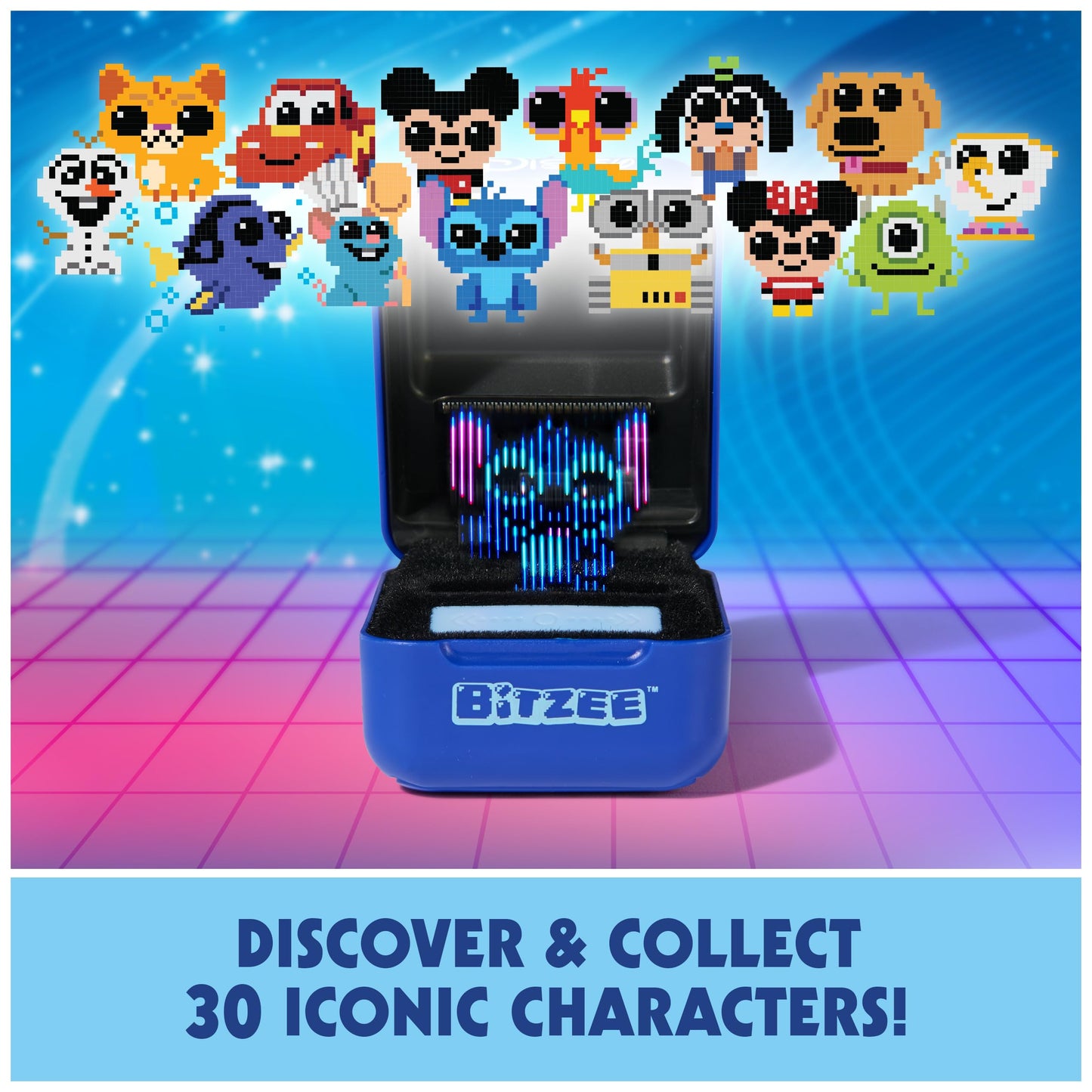 BITZEE, Disney with 30 Interactive Characters Inside, Reacts to Swipes, Tilts & Taps, Disney Toys & Digital Pet Boys & Girls Toys