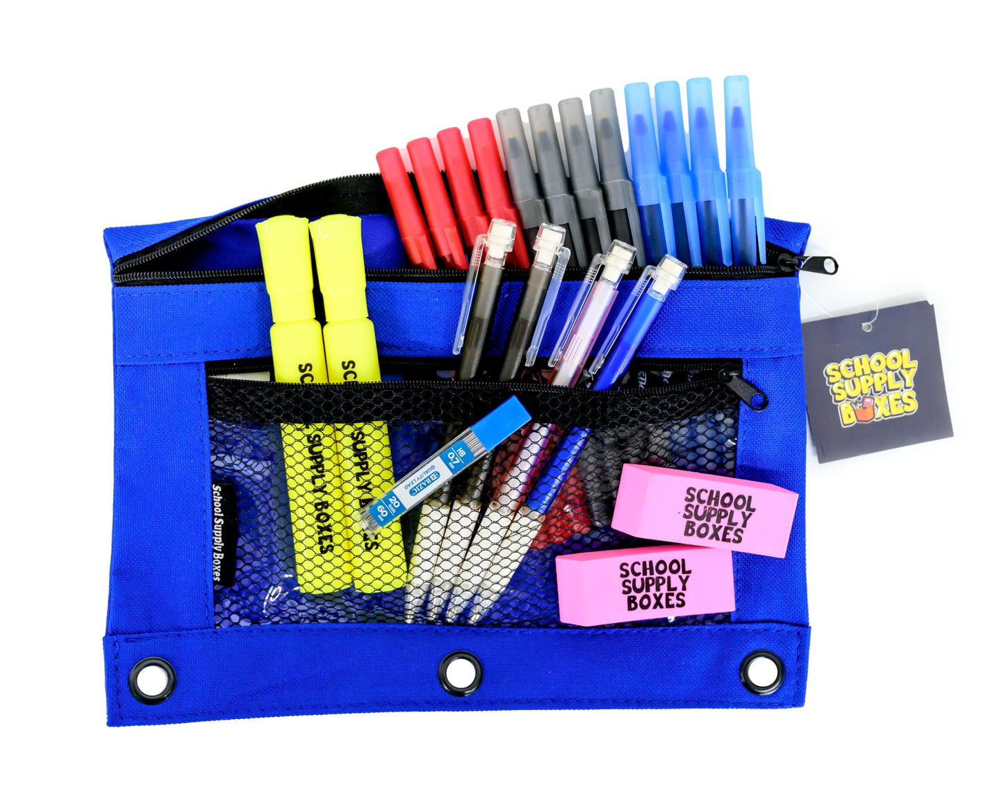 School Supply Boxes | Secondary School Bundle (1 Box) | Back to School Essentials Kit for Students & Teachers | Includes 1" Binders, College-Ruled Notebooks, College-Ruled Filler Paper, & More
