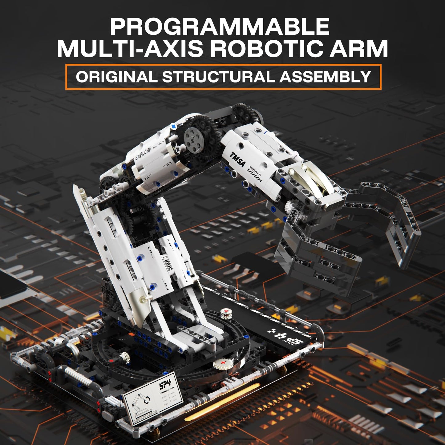 HPROMOT Building Toys STEM Robotics Arm Kits, 1029 PCS APP & Remote Control Robot Toys for Kids Ages 8-16, Engineering Technic Coding Robotic Kit, Educational Science Set Birthday Gift for Boys Girls