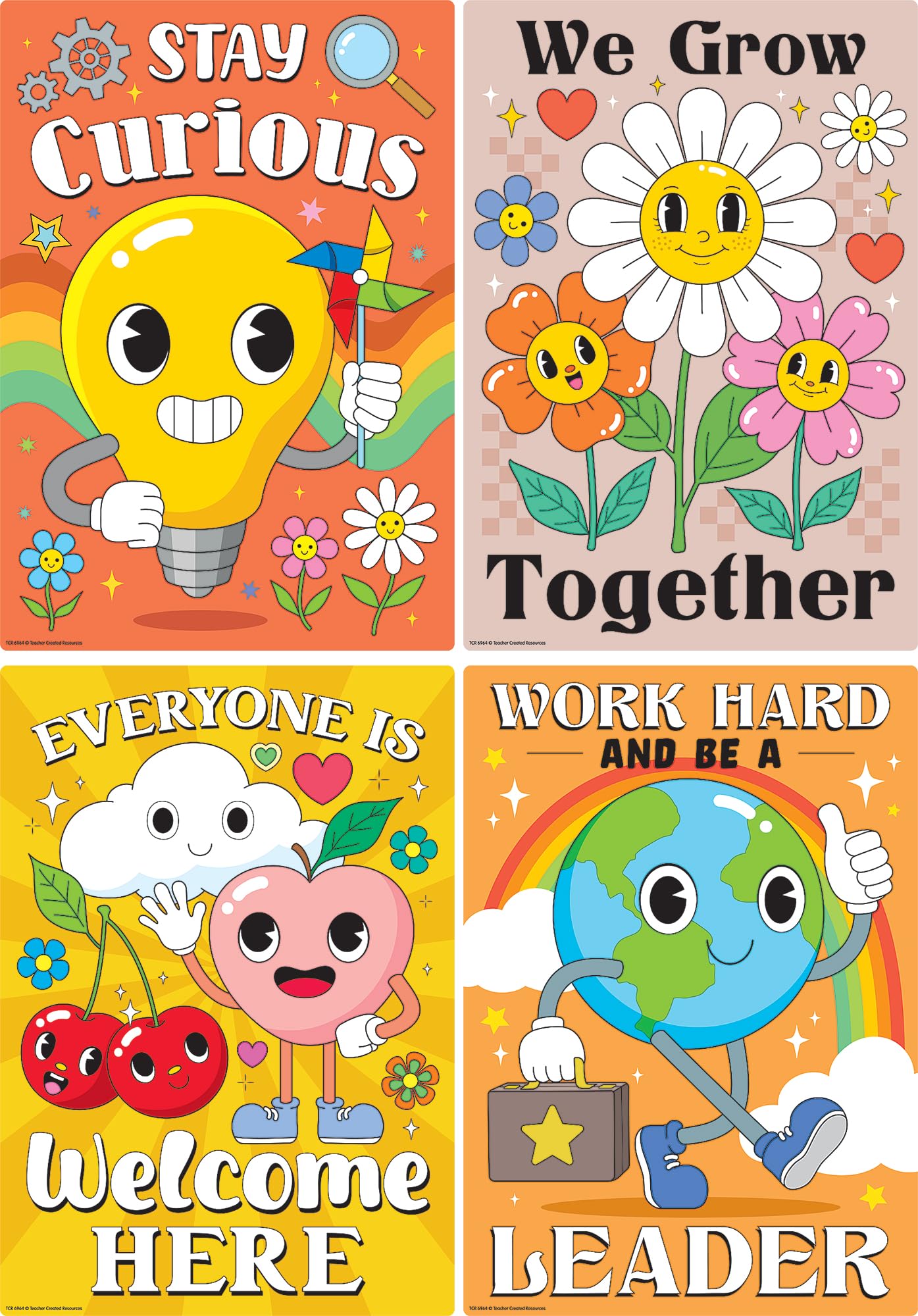 Teacher Created Resources Retro Fun Educational Poster Pack (TCR6964)