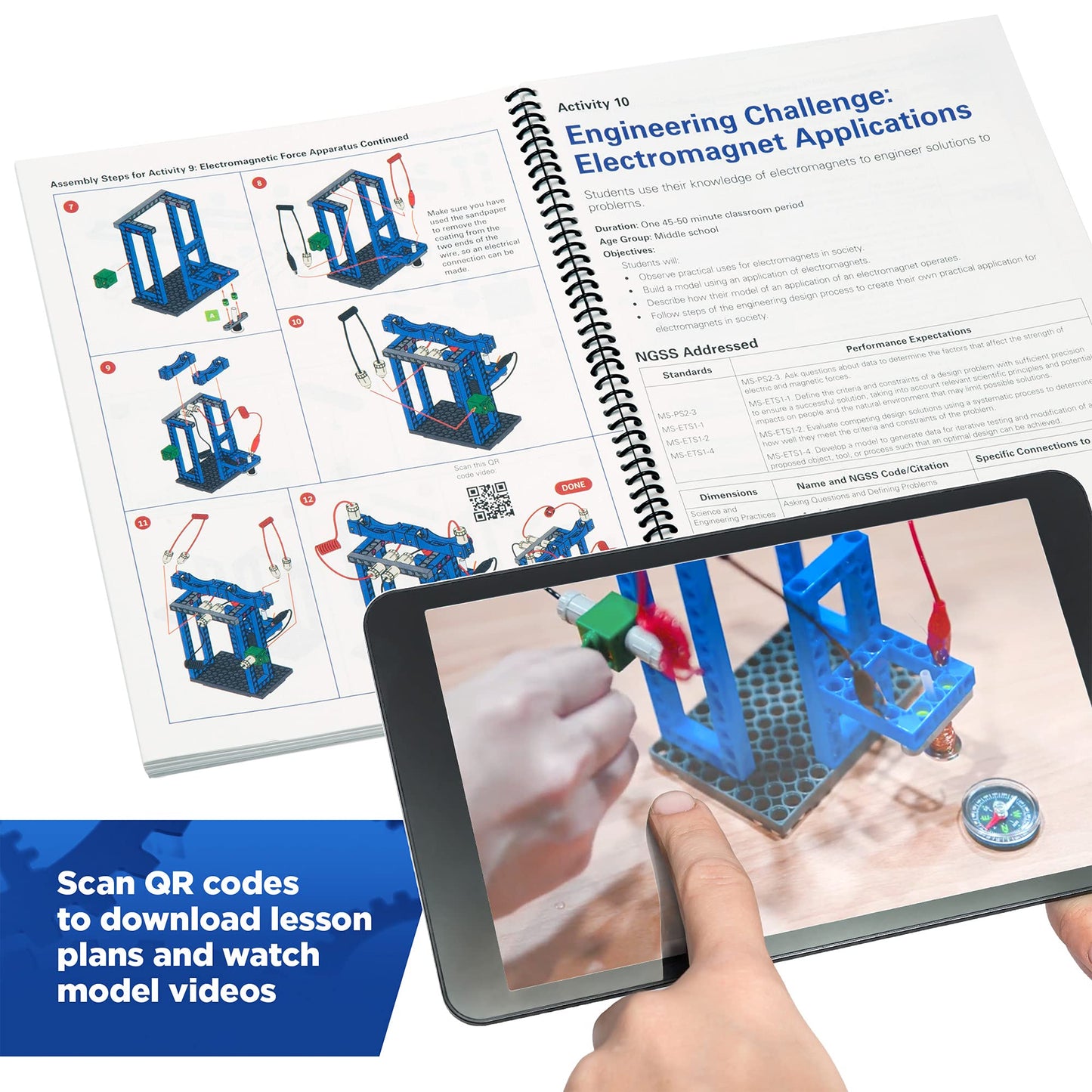 Thames & Kosmos Forces & Interactions: Middle School Classroom Kit | NGSS-Aligned for Physics & Engineering Classes| Teacher Guide & Lesson Plans | Durable, Timed for Classroom Use, Includes Storage