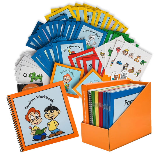 Learning Dynamics 4 Weeks to Read Program and Extra Workbook – Includes 53 Books, Teaching Manual, Activity Workbooks, CD, Flashcards, Manipulatives – Teaches Letters, Phonics, Writing, & Reading