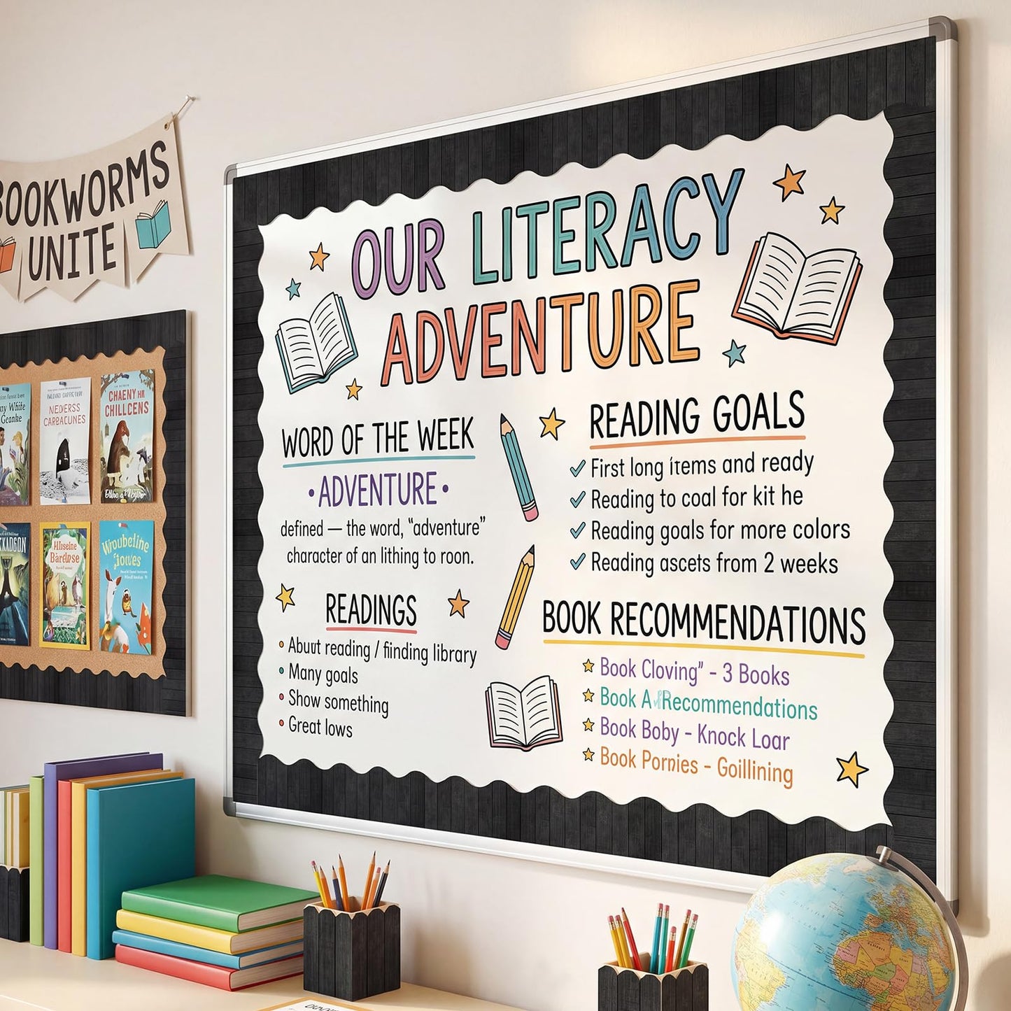 Tenceur 120 Feet Bulletin Board Borders Wooden Pattern Straight Rolled Border Trim Wood Straight for Classroom Schools Office Decoration(Black)
