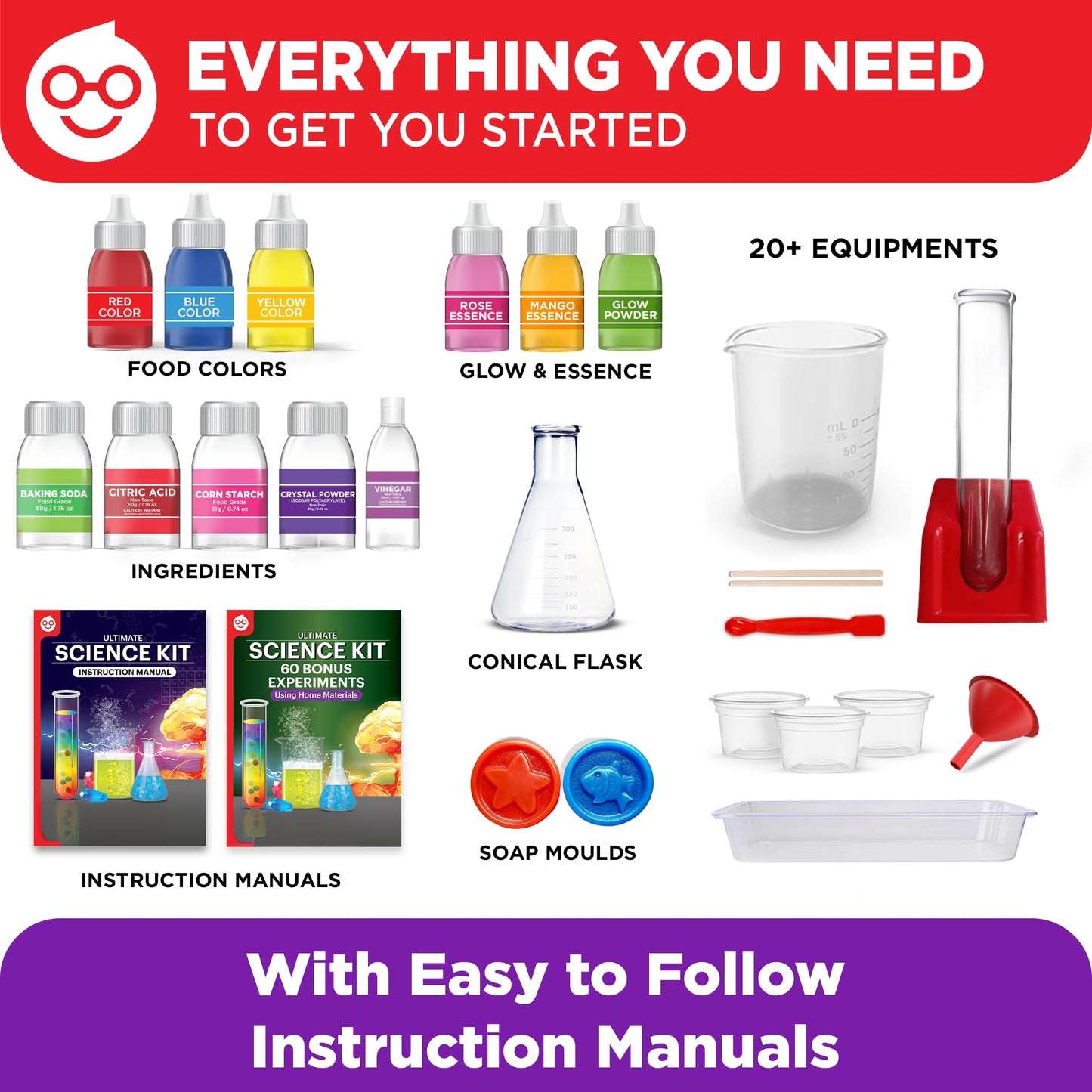 Doctor Jupiter Ultimate Science Kit, Chemistry Set for Kids Ages 8-9-10-11-12-13-14 | Birthday Gift Ideas for Boys & Girls 8+ Years Old | STEM Toy with 135+ Experiments | Learning & Educational Kits