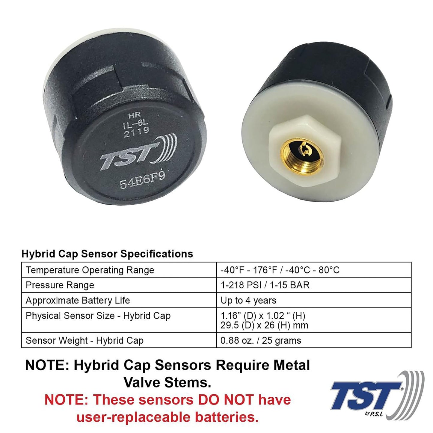 TST-507-H-4-C TPMS System with 4 Hybrid/Marine Sensors, Color Display and Repeater