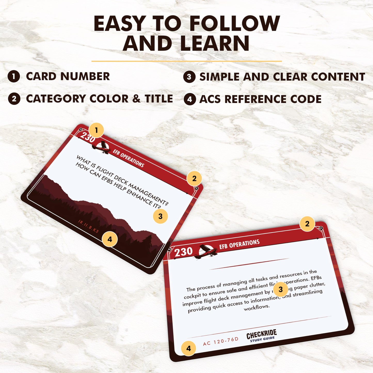 Instrument Pilot IFR Oral Exam Flashcards by Checkride Study Guide - 250+ Flashcards Covering All Topics Developed by CFIIs - Instrument Pilot Oral Exam Guide