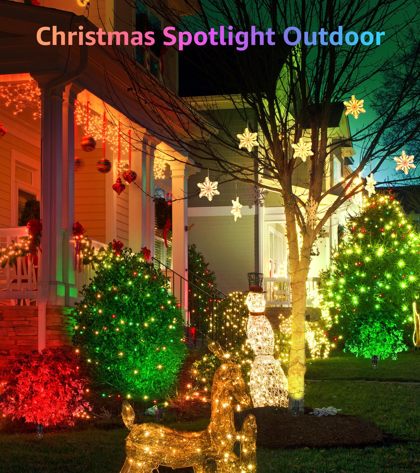 SUNVIE RGBW LED Landscape Spotlight, 12W Color Changing, Remote Control, Waterproof, 1 Pack, Multicolor, Model CHRS1201