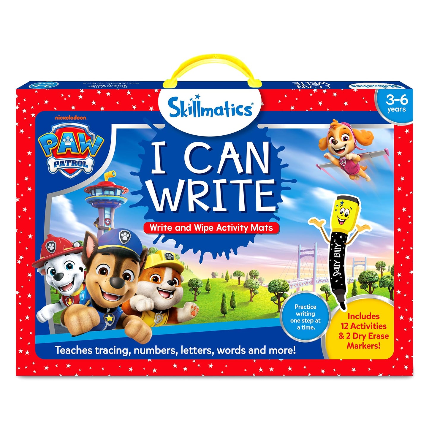 Skillmatics I Can Write PAW Patrol - Reusable Preschool Learning Activities, Educational Toy and Game, Back to School Supplies, Gifts for Students, Kids, Toddlers Ages 3, 4, 5, 6