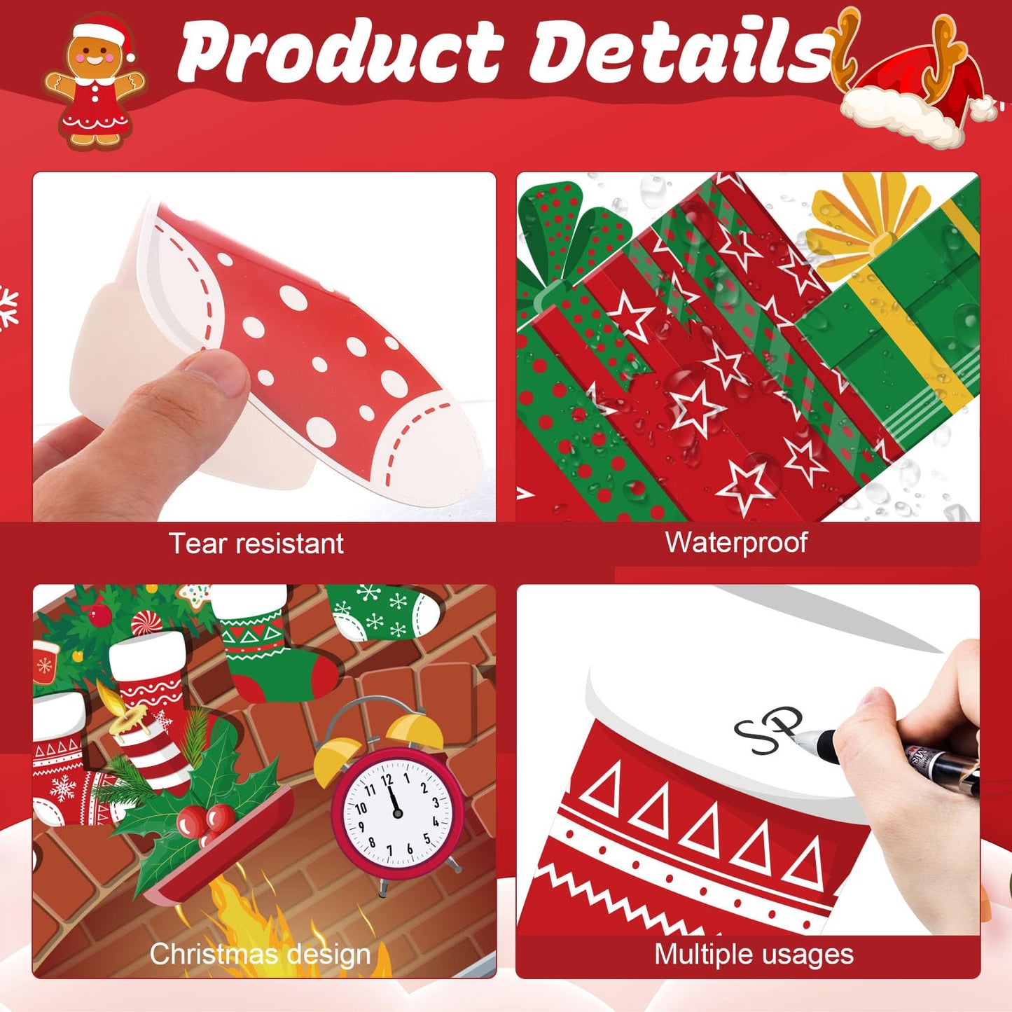 Christmas Bulletin Board Decorations Christmas Classroom Decorations Set Warm Wishes Fireplace Bulletin Boards Xmas Stocking Cutouts for Winter Holiday School Office Wall Decor