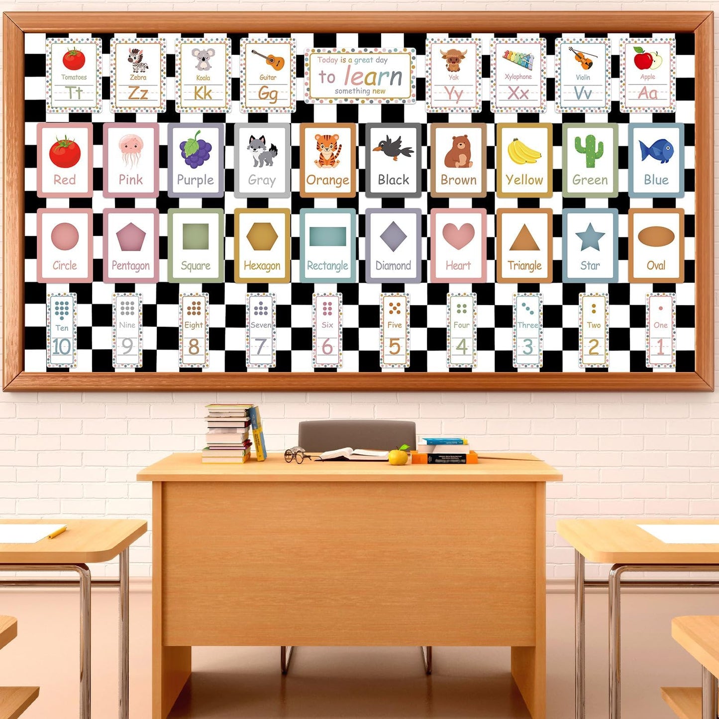 Black White Checkered Bulletin Board Paper Roll Black Plaid Bulletin Board Background Paper Back to School Classroom Decoration Poster for Art Craft DIY Home Office Classroom Supplies 17.7in x 20ft