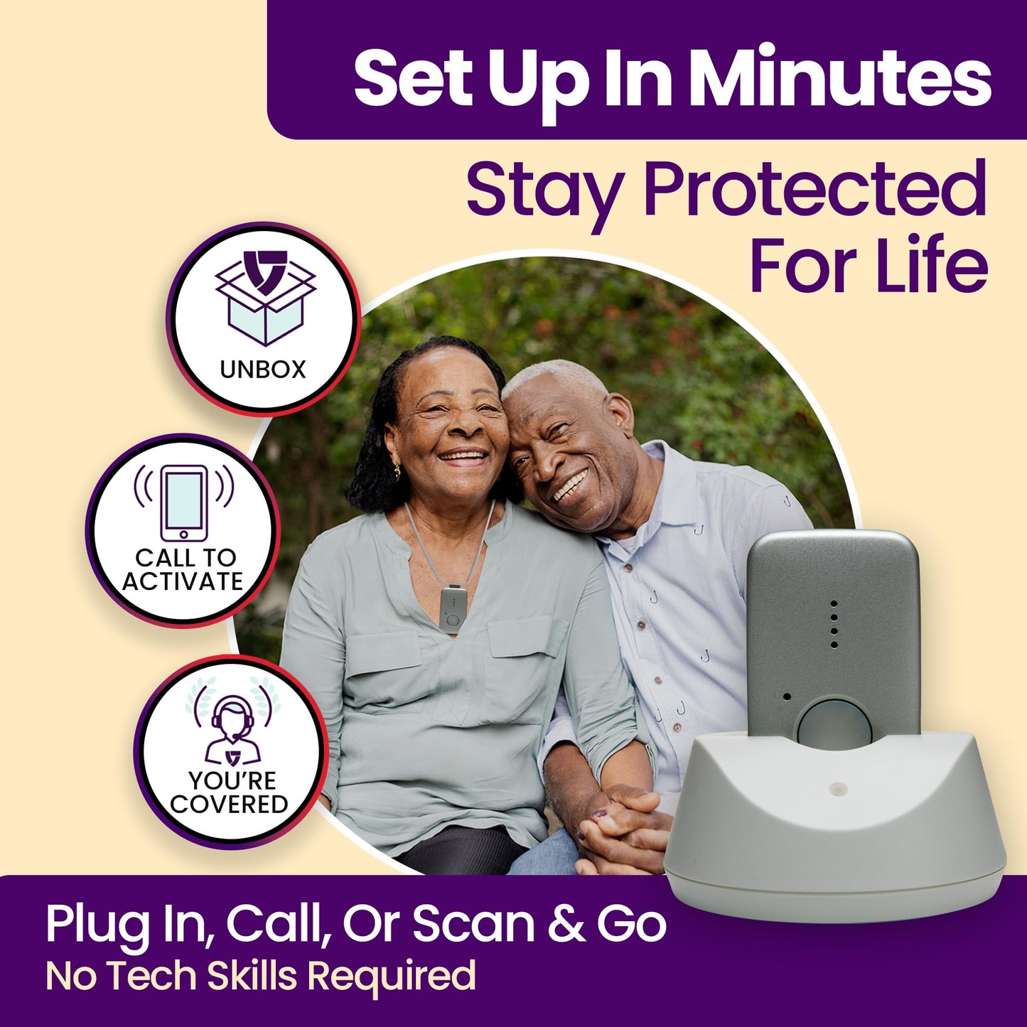 Medical Guardian MGMini | Get Help Instantly & Stay Independent | Medical Alert Device for Seniors | 24/7 Monitoring, GPS Tracking, Emergency Button | Subscription Required | Silver