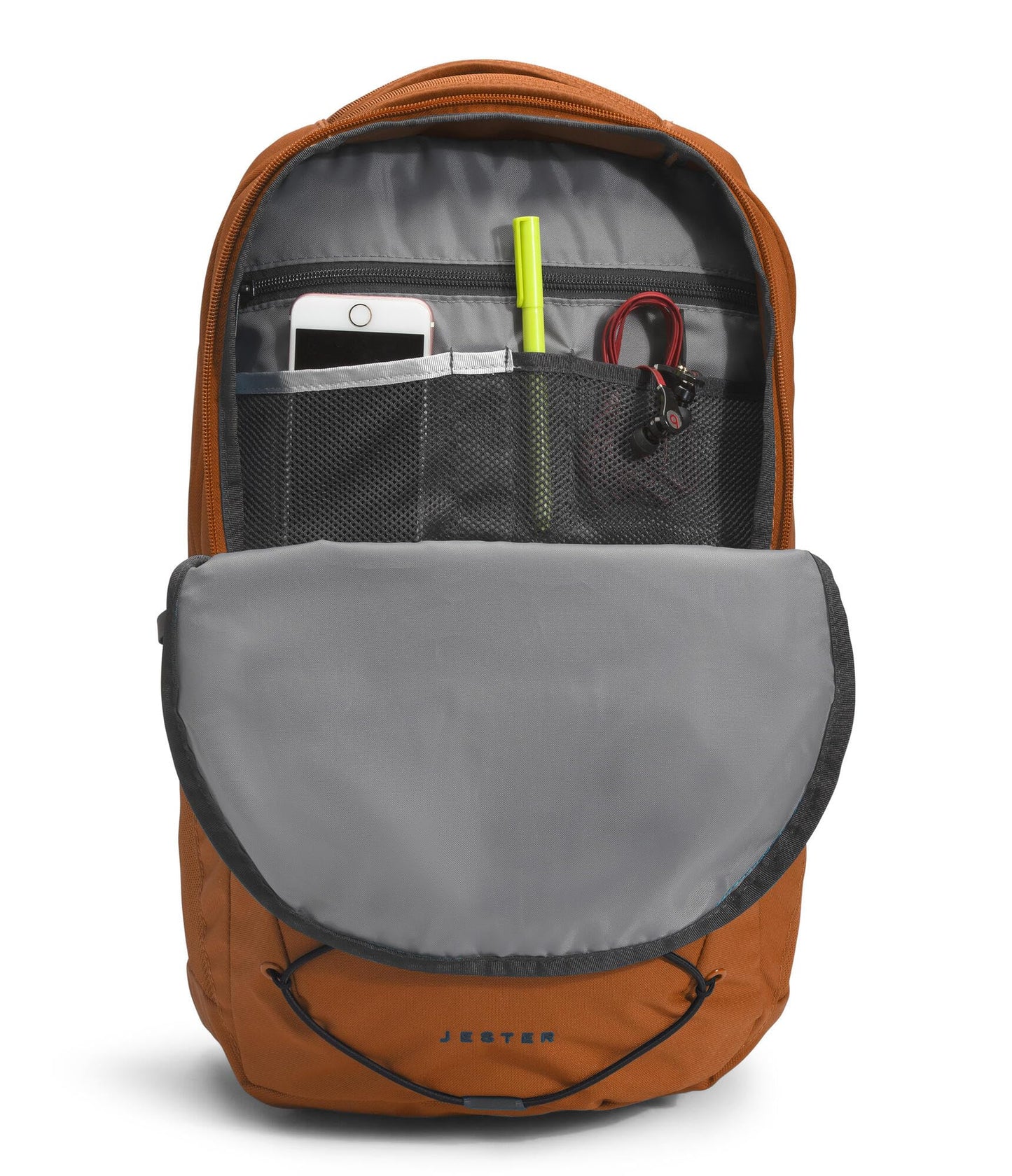 The North Face Jester Everyday Laptop Backpack - Commuter Daypack, Water Repellent, Laptop Sleeve, Leather Brown/TNF Black-NPF, One Size
