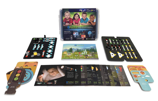 Microduino mPuzzle Educational STEM Toy to Learn Electronics and Programming, Building and Coding Set for Kids Aged 5+