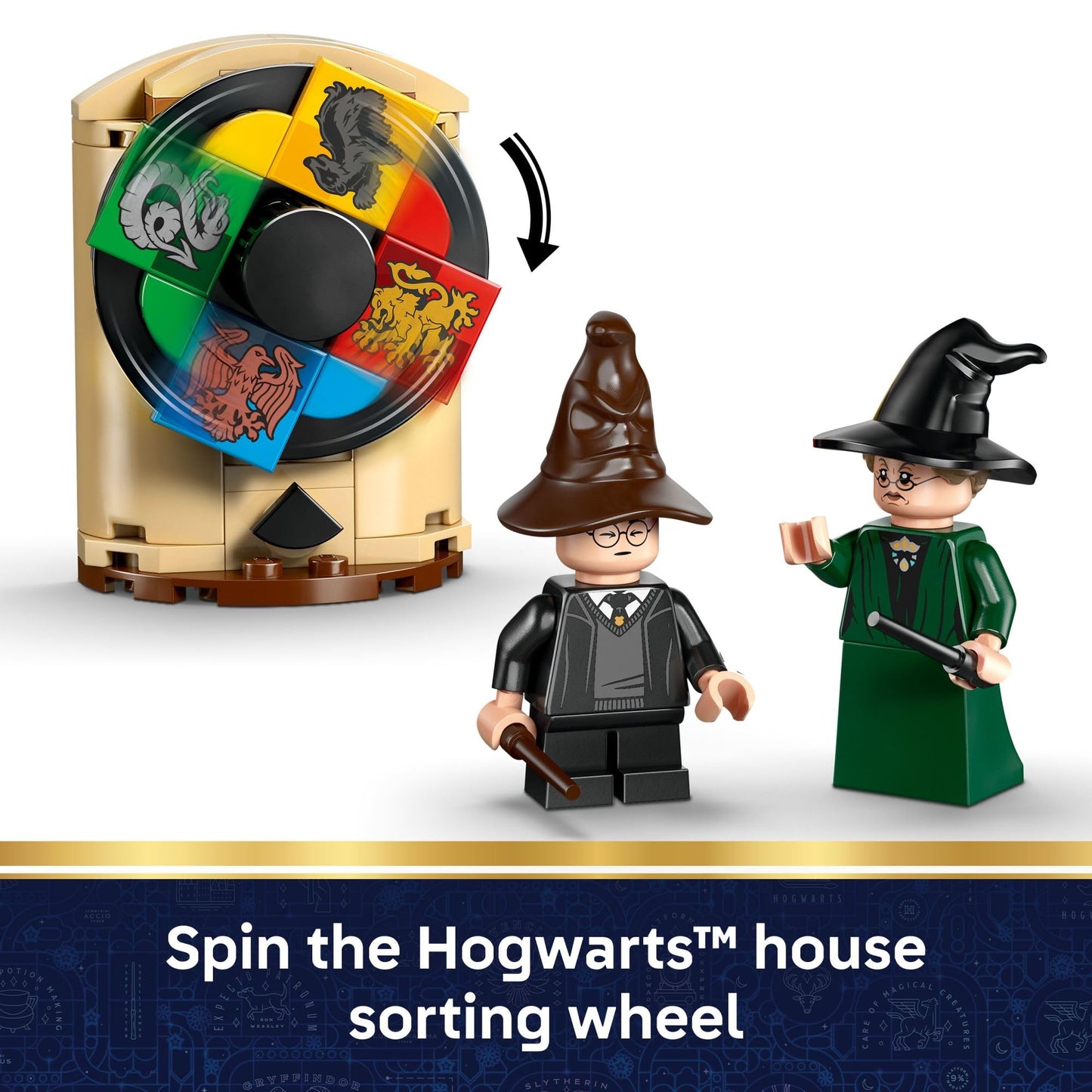 LEGO Harry Potter Hogwarts Castle: Sorting Hat Ceremony Building Toy for Boys, Girls - Pretend Play Set for Kids, Ages 7+ - W/4 Minifigures & Cat Patronus Toy Figure - Gift Idea for Birthdays - 76460