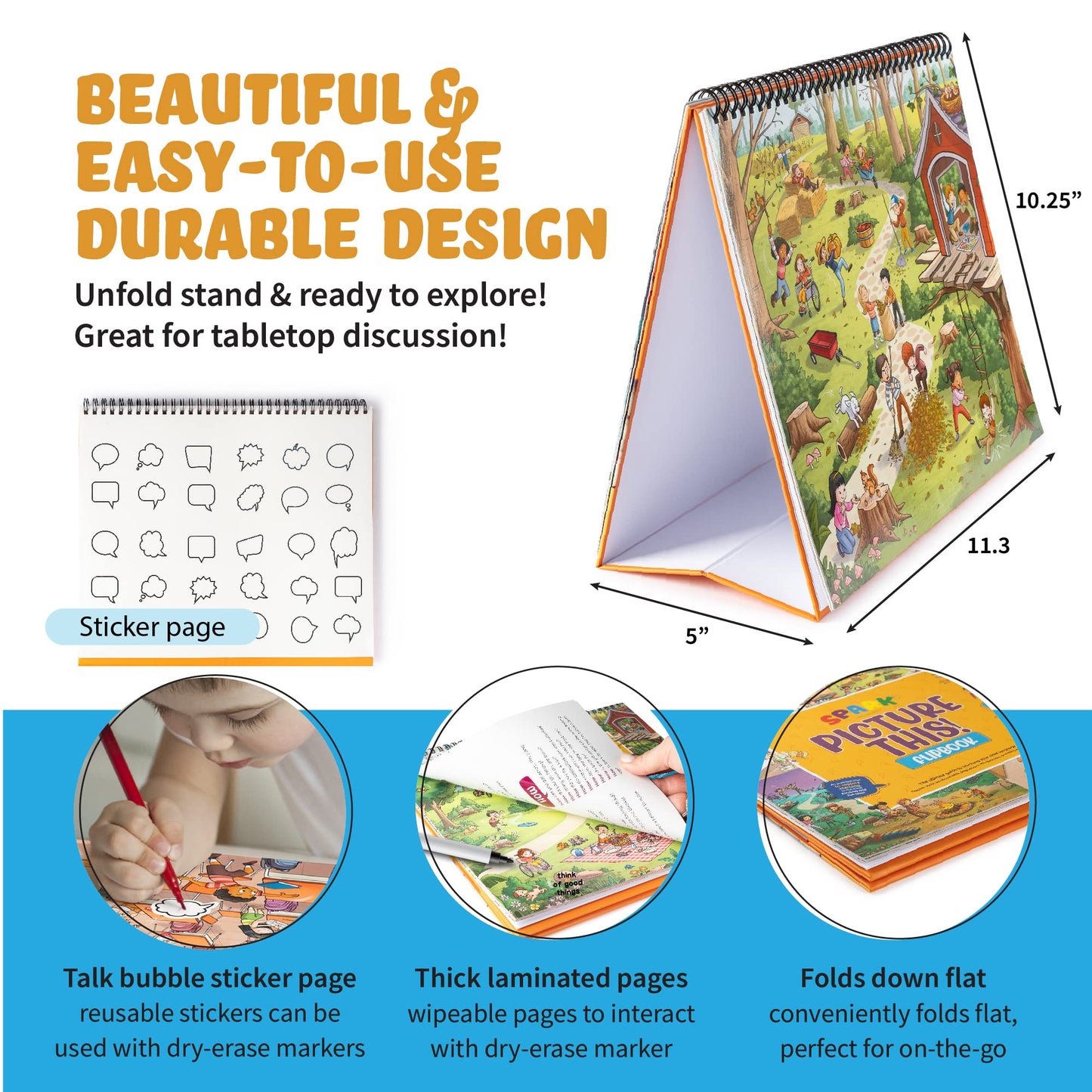 Picture Books and Emotion Cards, Picture SEL Story Cards, Homeschooling, Autism Activities, Educational Busy Book for Emotional Regulation (WH Question & Emotions Book Combo)