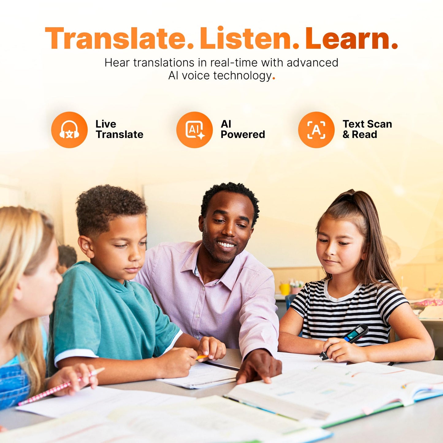 Scanmarker Pro | Translation Pen & Reading Pen for Kids & Adults | Assistive Tool & Language Translator Device for Dyslexia, Reading Support & Language Learners | Translator Pen for 100 Languages