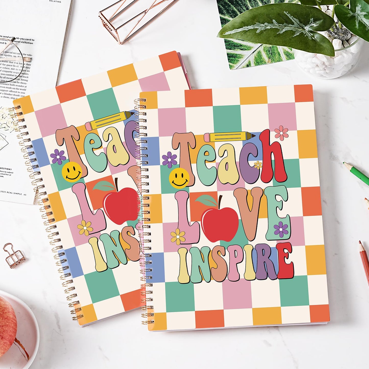 Teacher Planner - Undated Teacher Planner, 8.5" x 11", Lesson Plan Book With Stickers, Class Schedule, Weekly Calendar, Great for School