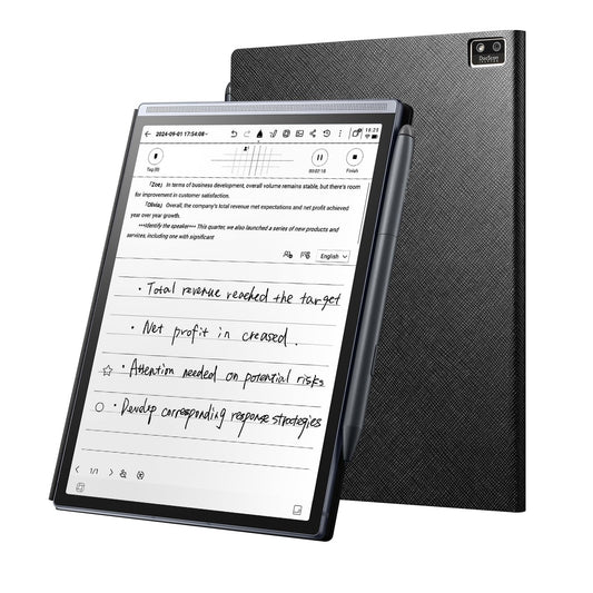 iflytek AINOTE Air 2 Bundle – Stylus Pen & Folio Case, 8.2" AI Note Taking Tablet,Digital Notebook for Note Taking,Writing Paper Tablets for Meeting,Ideal for Work & Study