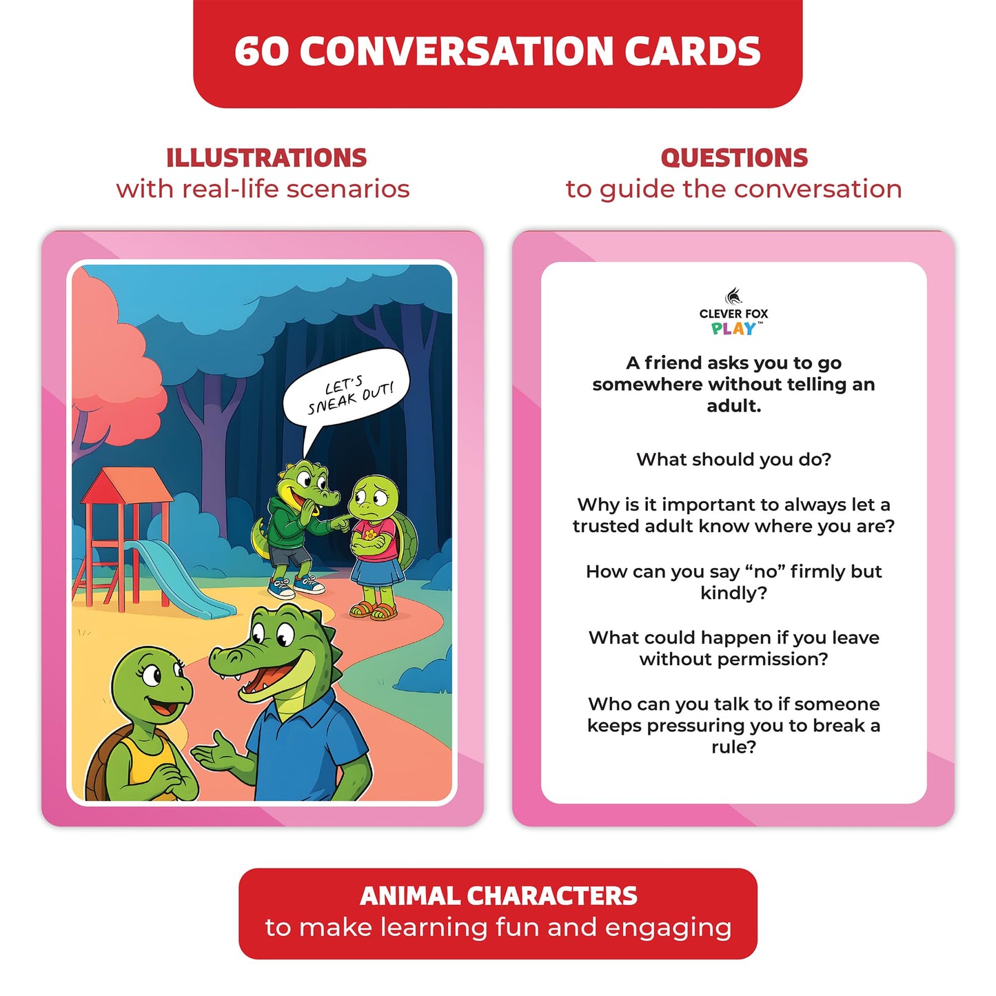 Who What Why Emergency & Safety Conversation Cards for Kids – Social Skills & Critical Thinking Game – Safety Awareness, Decision-Making & Communication Cards, Speech Therapy & SEL Tool, Ages 4+